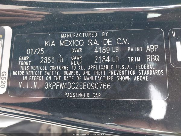 2025 KIA K4 GT-LINE TURBO