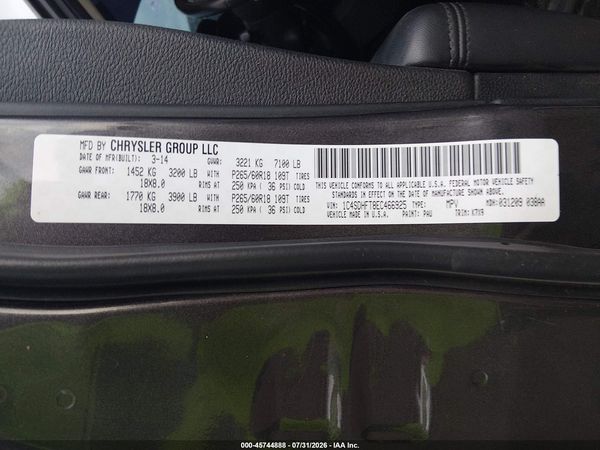 2014 DODGE DURANGO SPECIAL SERVICE