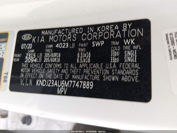 2021 KIA SOUL S