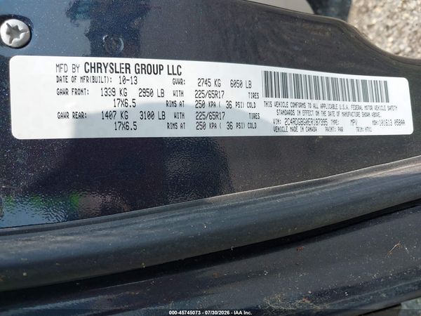 2014 DODGE GRAND CARAVAN SE