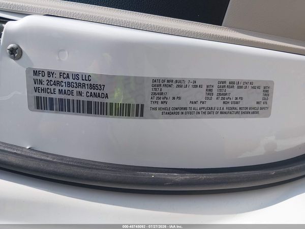2024 CHRYSLER PACIFICA TOURING L