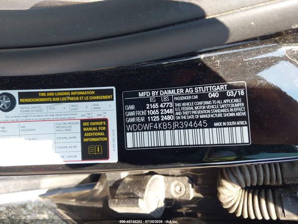 2018 MERCEDES-BENZ C 300 4MATIC