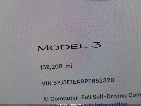 2023 TESLA MODEL 3 REAR-WHEEL DRIVE