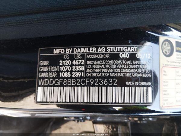2012 MERCEDES-BENZ C 300 SPORT 4MATIC