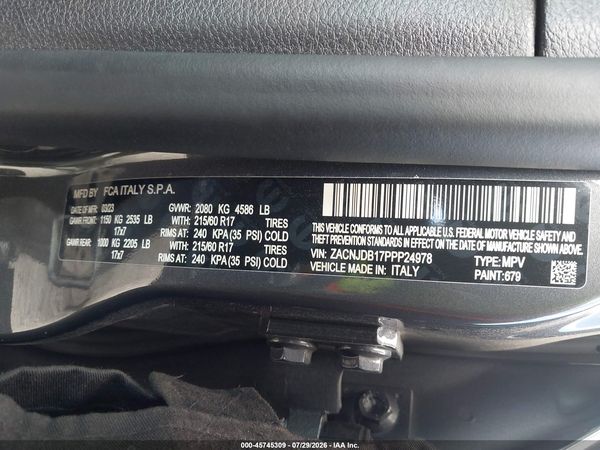 2023 JEEP RENEGADE LATITUDE 4X4
