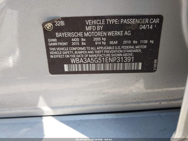 2014 BMW 328I SA