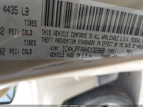 2017 JEEP PATRIOT HIGH ALTITUDE