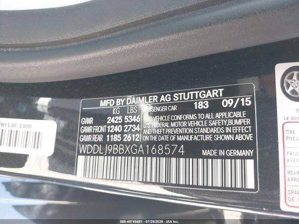 2016 MERCEDES-BENZ CLS 550 4MATIC