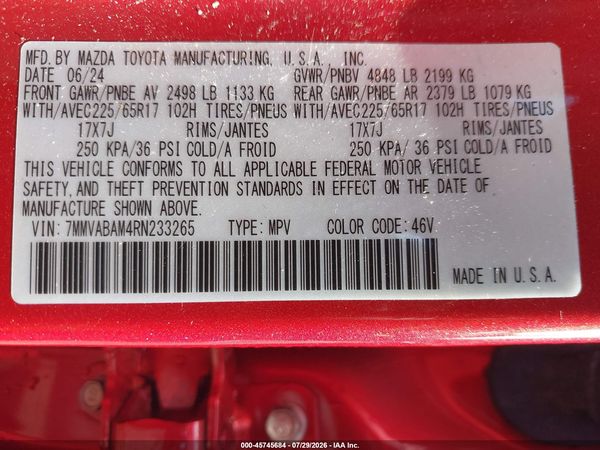 2024 MAZDA CX-50 2.5 S SELECT — I9