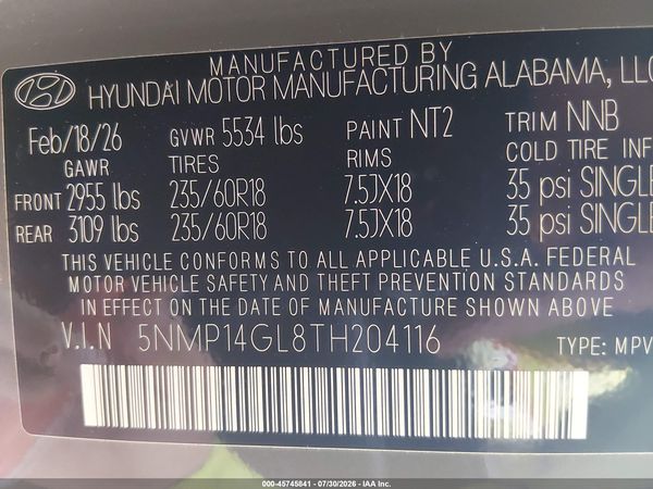 2026 HYUNDAI SANTA FE SE