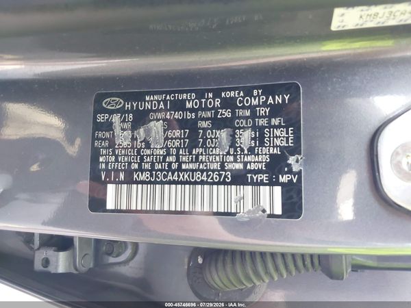 2019 HYUNDAI TUCSON VALUE — I9
