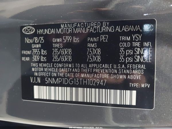 2026 HYUNDAI SANTA FE HYBRID SE