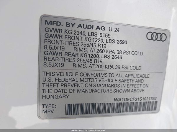 2025 AUDI Q3