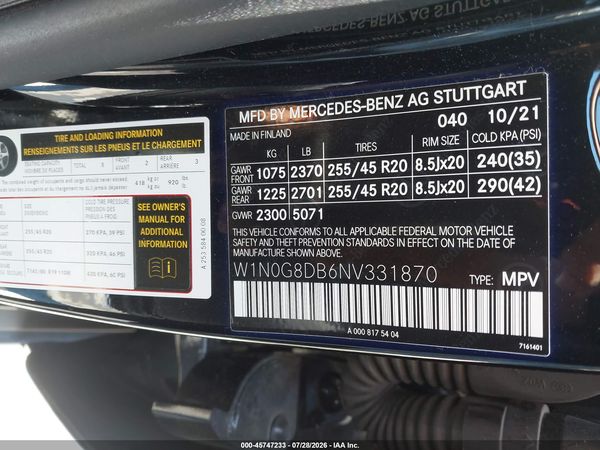 2022 MERCEDES-BENZ GLC 300 SUV