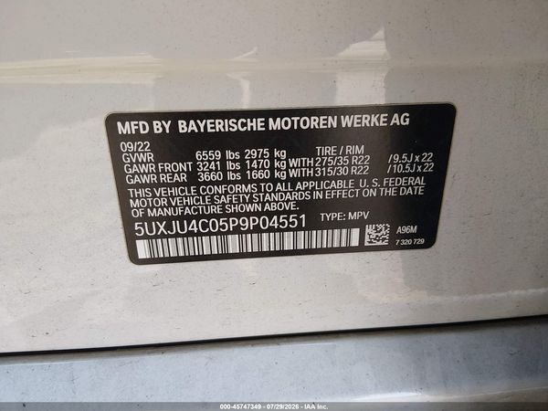 2023 BMW X5 M50I