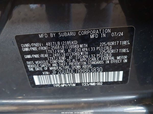 2024 SUBARU CROSSTREK PREMIUM