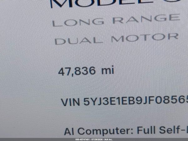 2018 TESLA MODEL 3