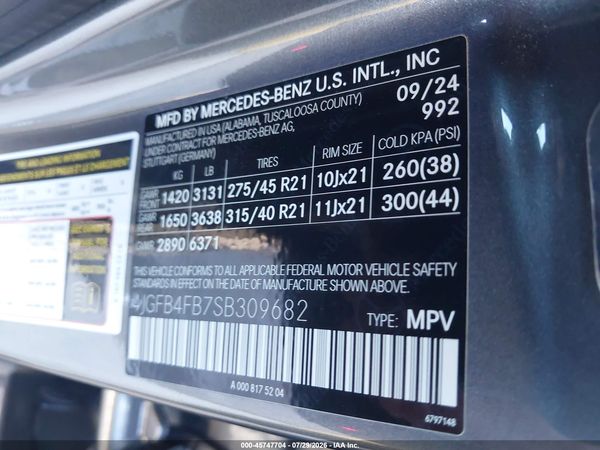 2025 MERCEDES-BENZ GLE 350 4MATIC