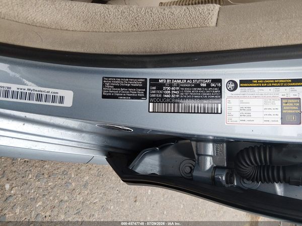 2015 MERCEDES-BENZ S 550 S550