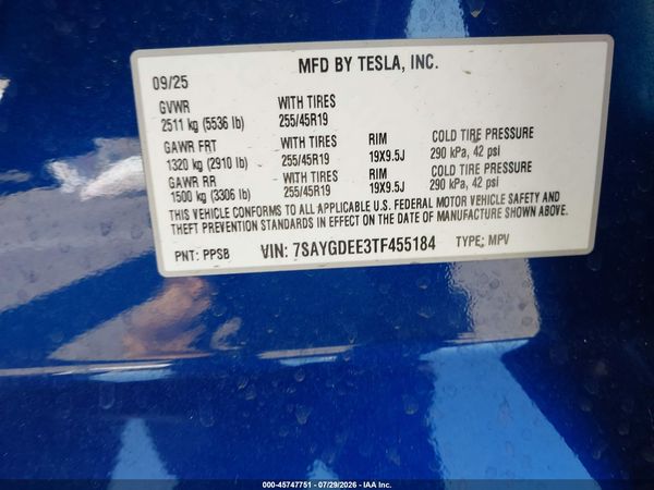 2026 TESLA MODEL Y
