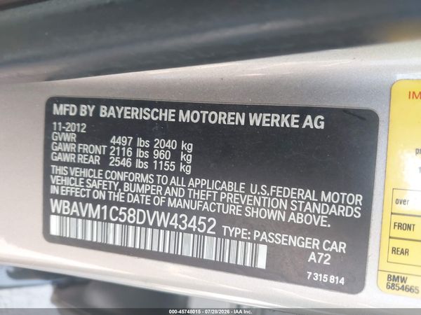 2013 BMW X1 SDRIVE28I