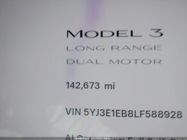 2020 TESLA MODEL 3