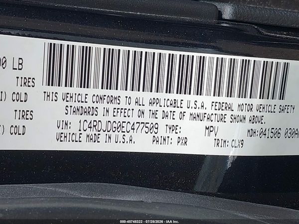 2014 DODGE DURANGO LIMITED
