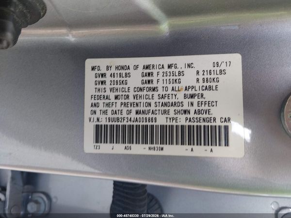 2018 ACURA TLX V6