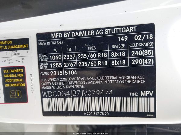 2018 MERCEDES-BENZ GLC 300 GLC300