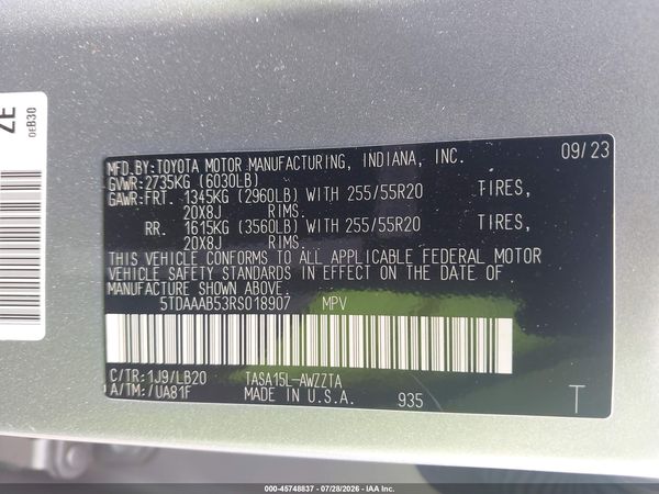 2024 TOYOTA GRAND HIGHLANDER PLATINUM
