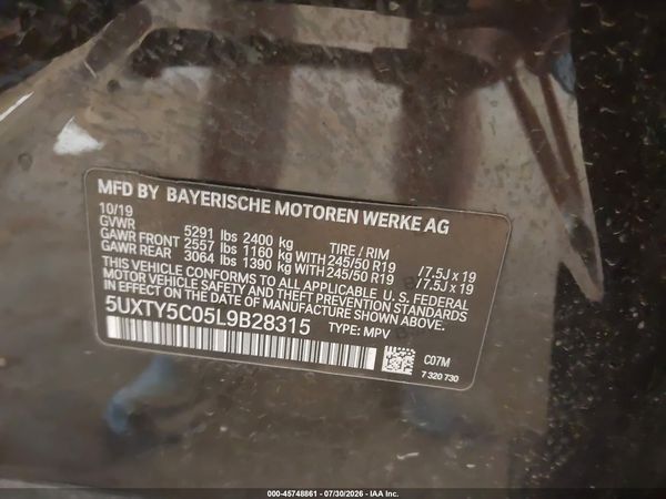 2020 BMW X3 XDRIVE30I