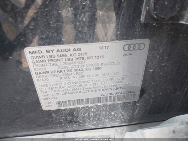2018 AUDI Q5