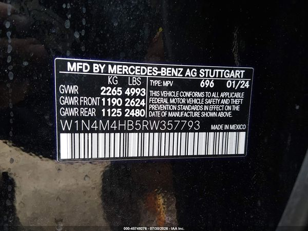 2024 MERCEDES-BENZ GLB 250 4MATIC