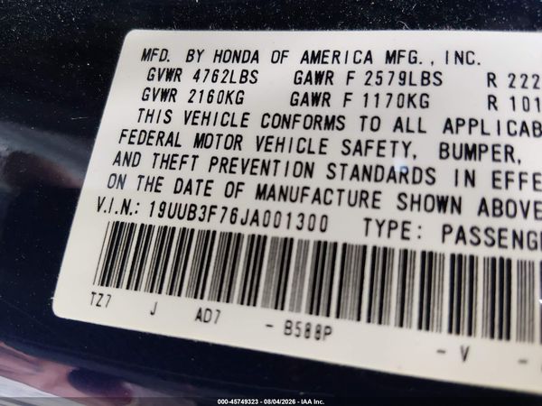 2018 ACURA TLX ADVANCE PKG