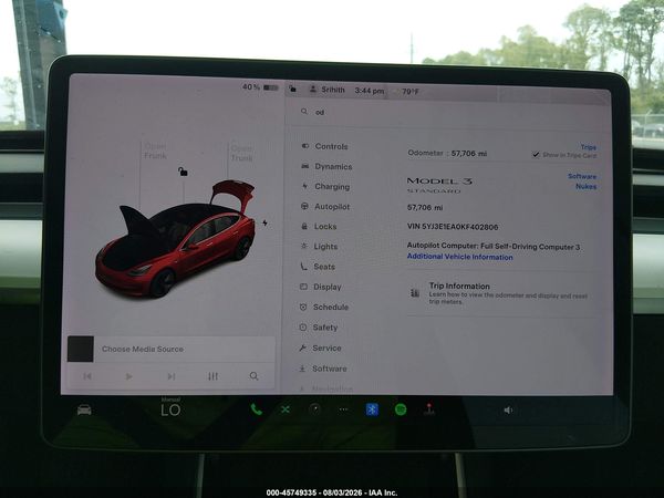 2019 TESLA MODEL 3