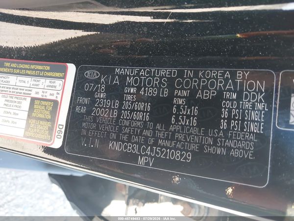 2018 KIA NIRO LX