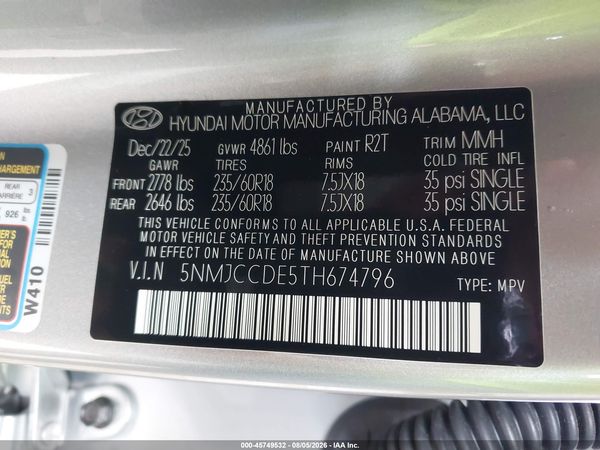 2026 HYUNDAI TUCSON SEL PREMIUM
