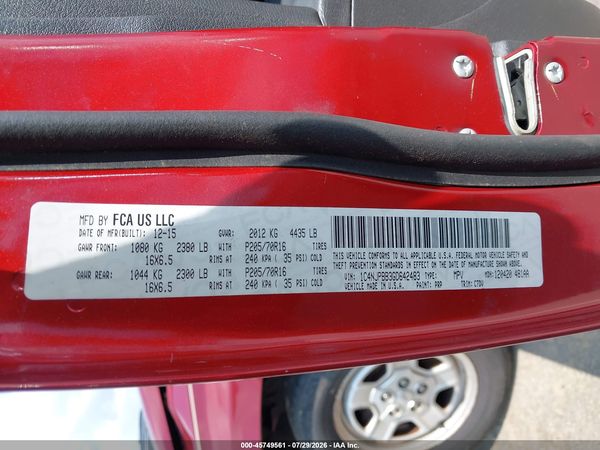 2016 JEEP PATRIOT SPORT