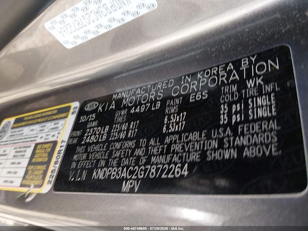 2016 KIA SPORTAGE LX