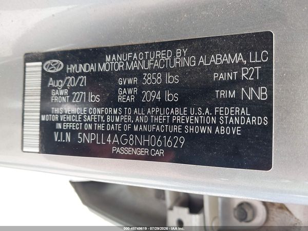2022 HYUNDAI ELANTRA SE