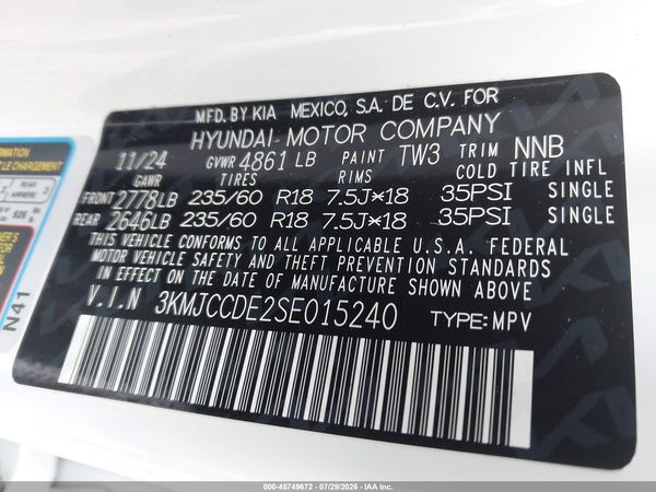 2025 HYUNDAI TUCSON SEL CONVENIENCE