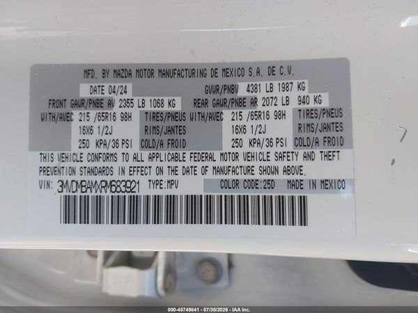 2024 MAZDA CX-30 2.5 S