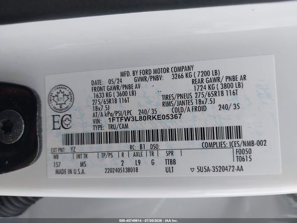 2024 FORD F-150 XLT