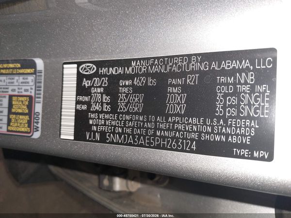 2023 HYUNDAI TUCSON SE
