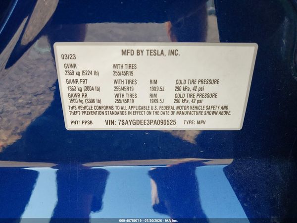 2023 TESLA MODEL Y