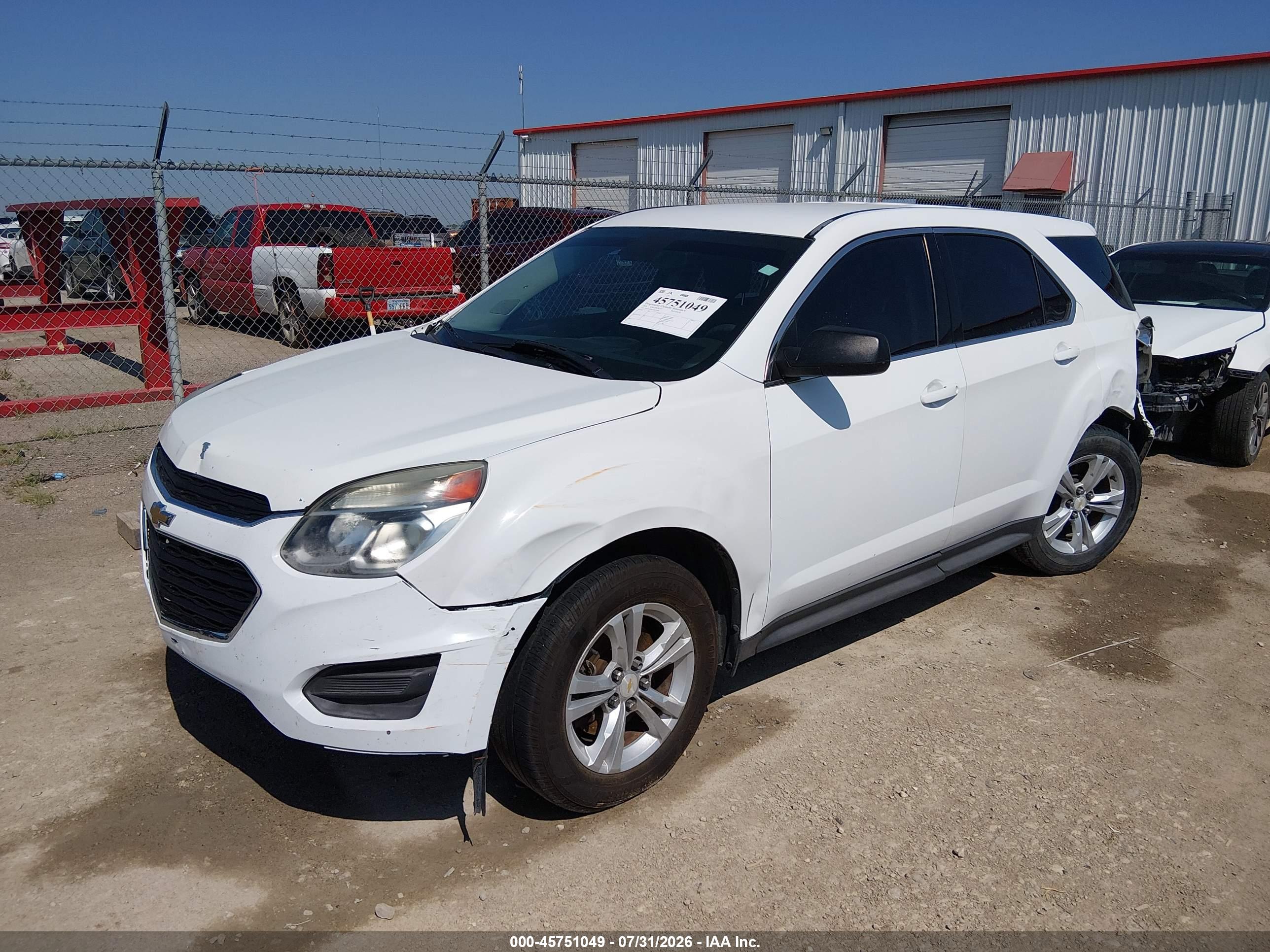2016 CHEVROLET EQUINOX LS — I2