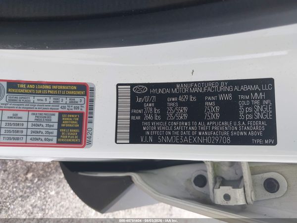 2022 HYUNDAI TUCSON LIMITED