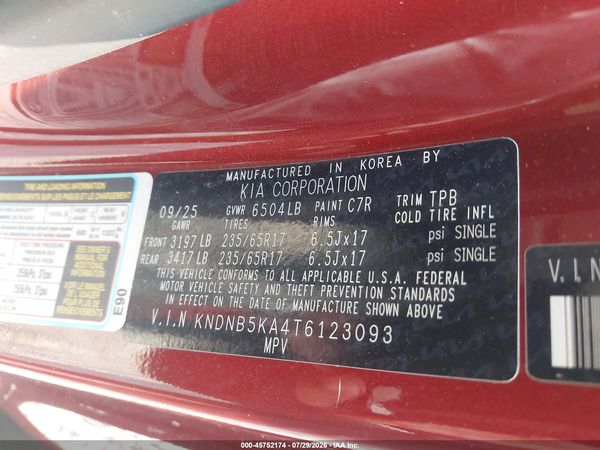 2026 KIA CARNIVAL MPV HYBRID LXS