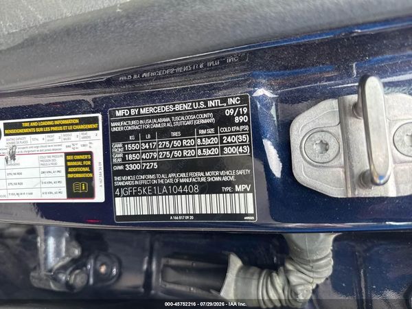 2020 MERCEDES-BENZ GLS 450 4MATIC