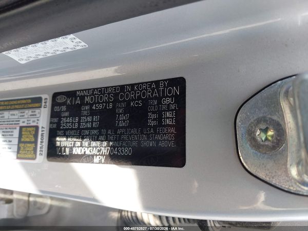 2017 KIA SPORTAGE LX